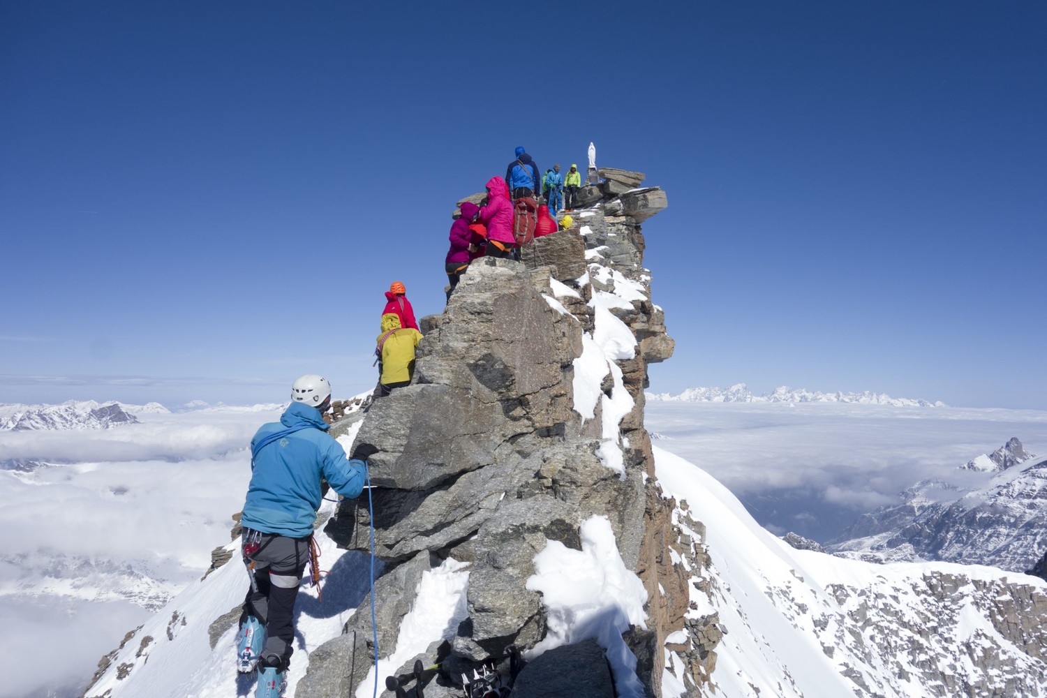Arrivée au sommet