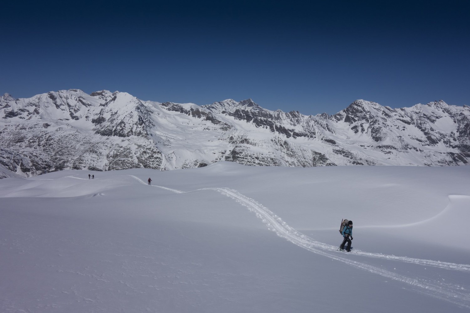 Montée vers le col Bonney