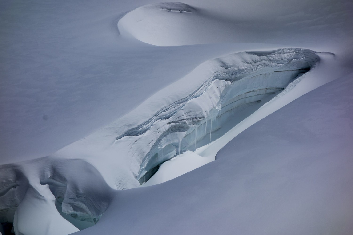 Crevasse du Glacier de la Tribolazione