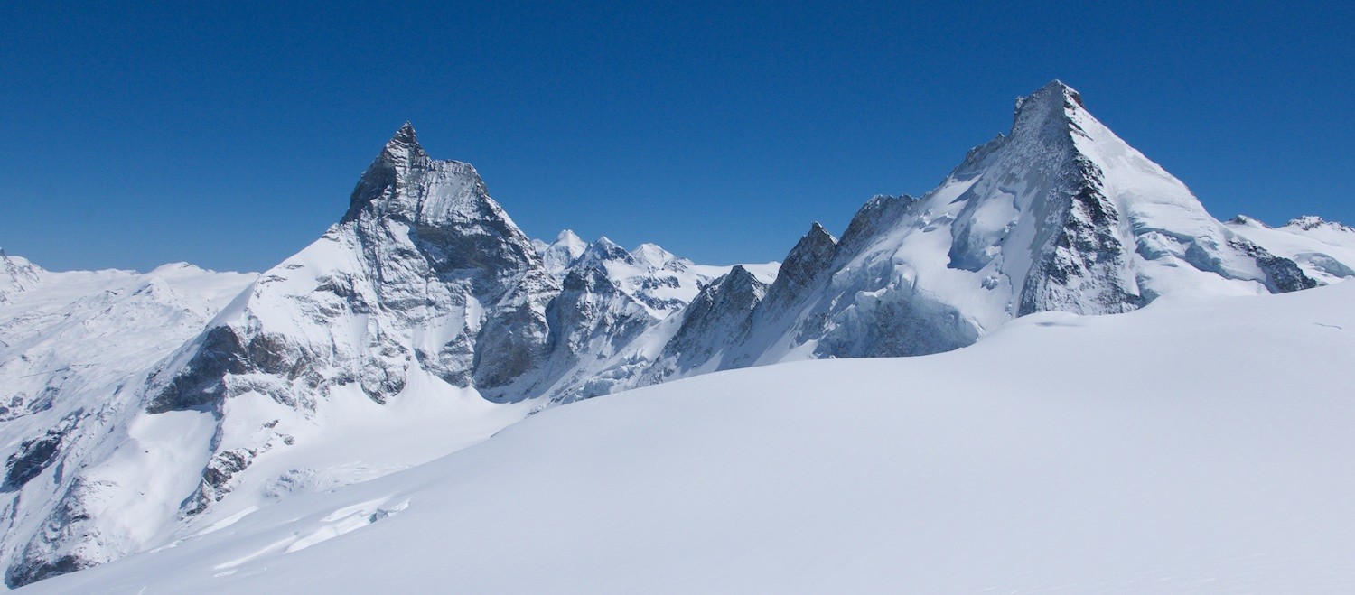 Cervin et Dent d'Hérens depuis Tête Blanche