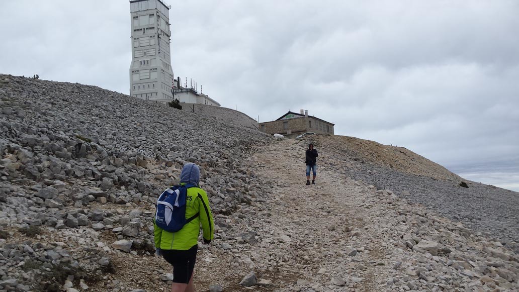 arrivée au sommet du Ventoux