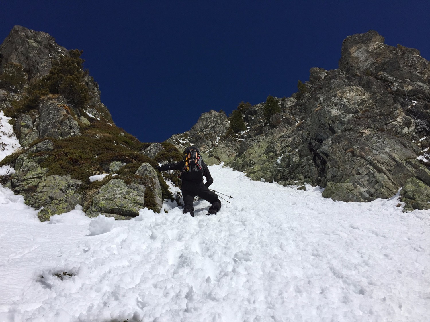 brassage dans le couloir d'accès à la pointe 2197