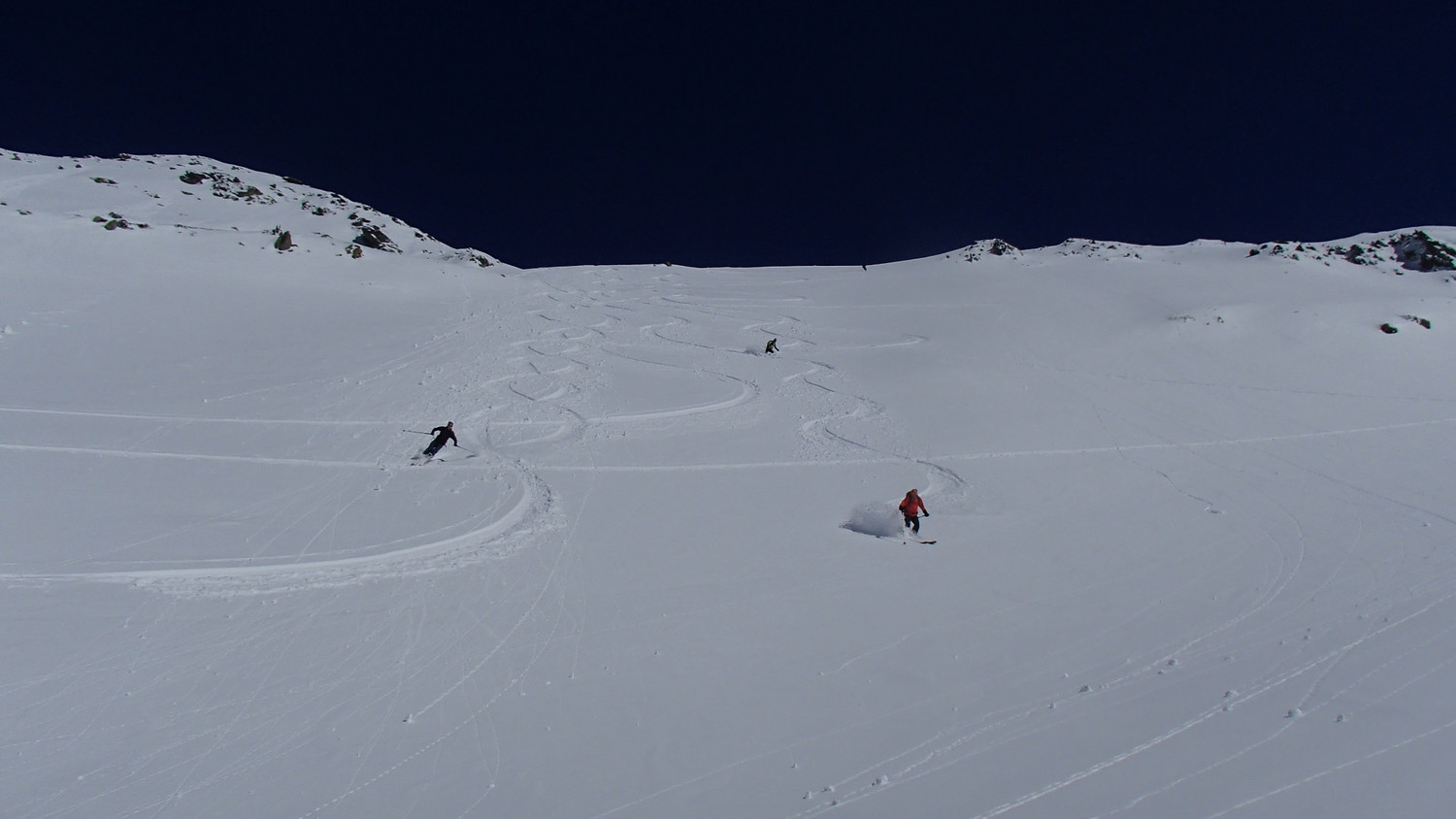 Descente dans la combe S