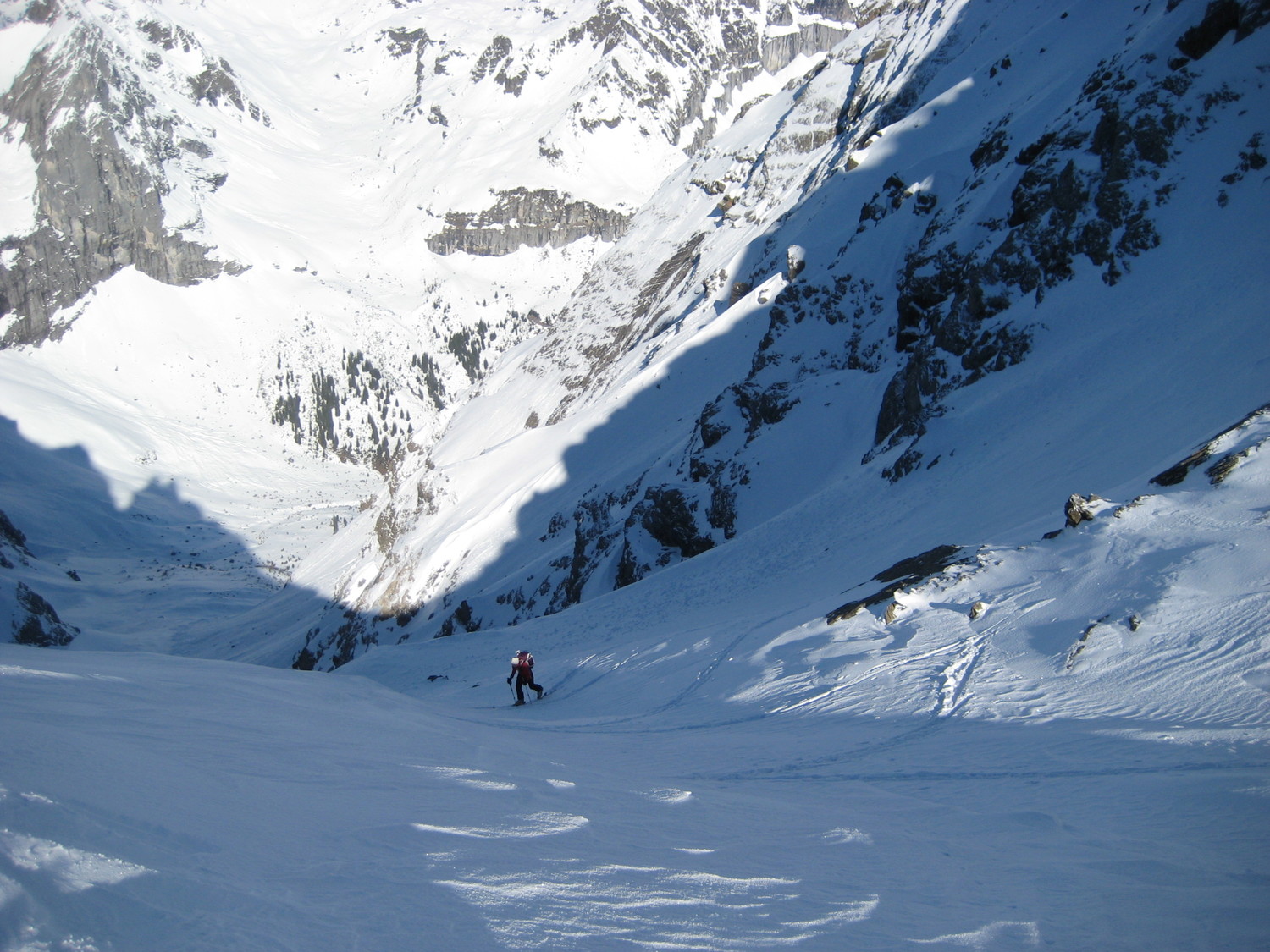 arrivée au col et soleil
