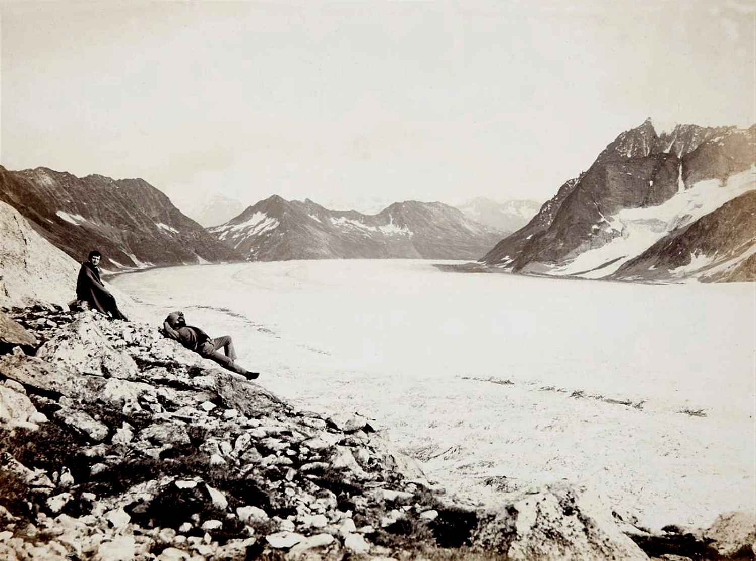 Aletschgletscher - Eggishorn, par Vittorio Sella