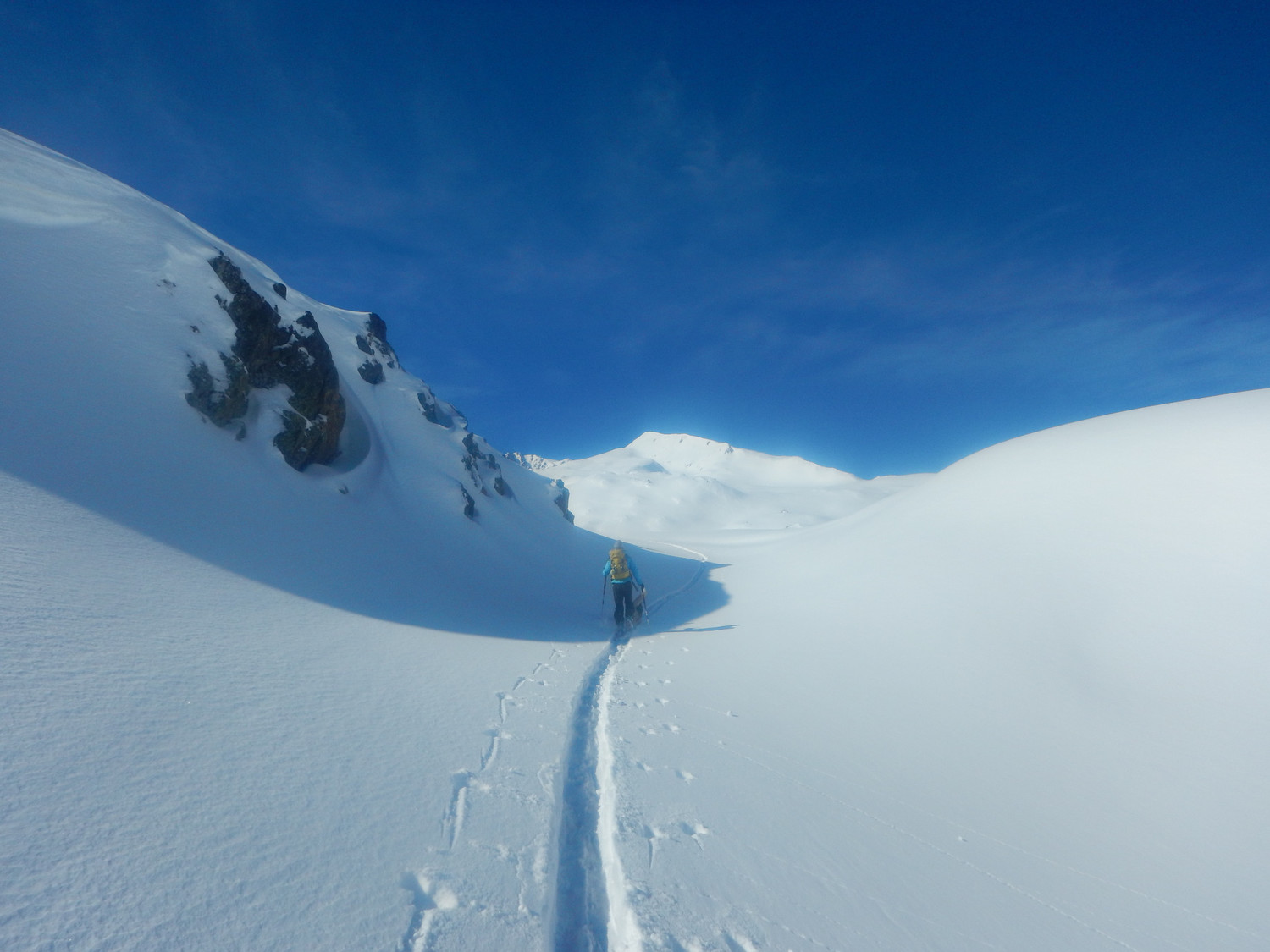 aiguille de la Laisse au fond