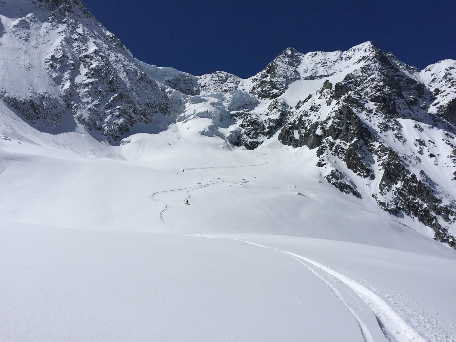 Sur le glacier du Tseudet