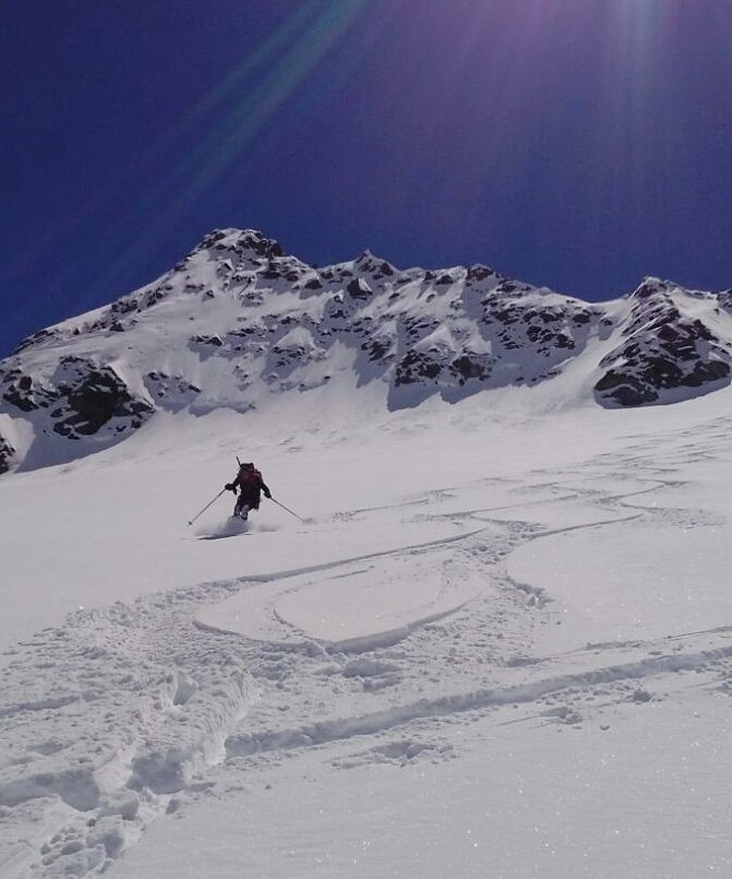 Discesa dal colle, sotto il Ferré