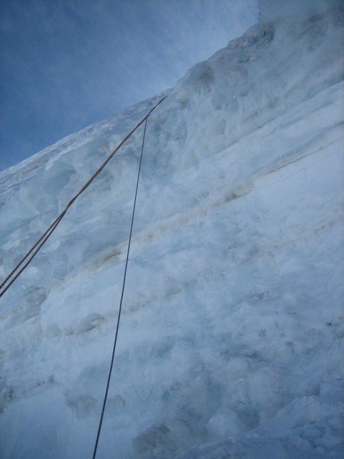 passage technique en glace - Illimani