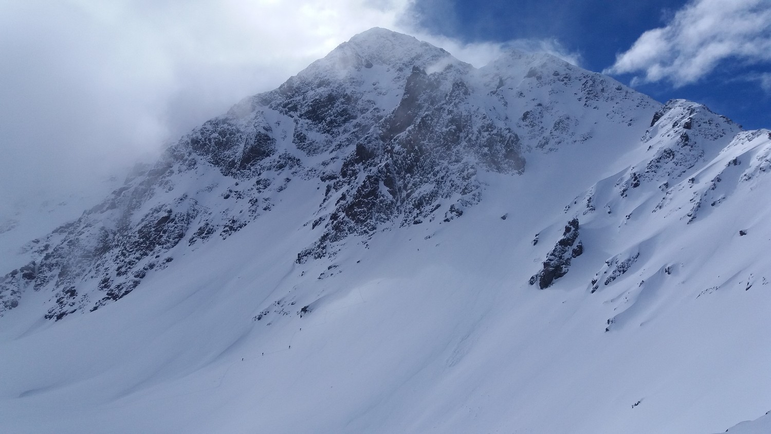 Du monde vers le col 2861m