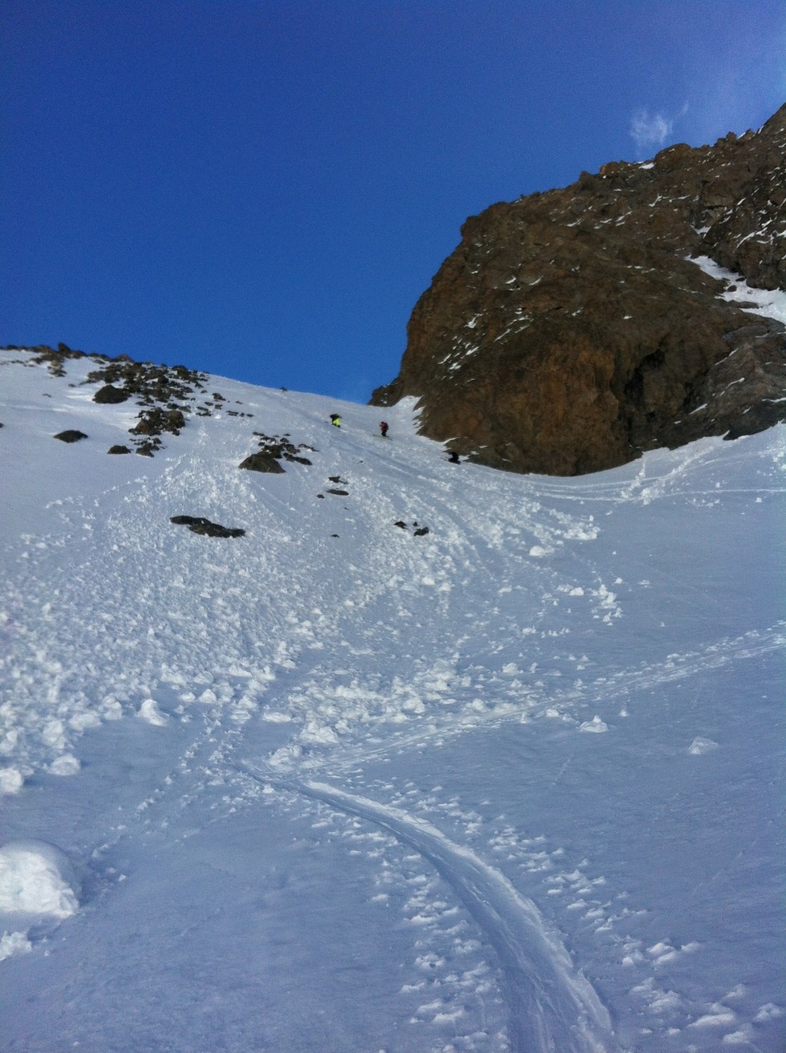 Le passage raide vers 2750m