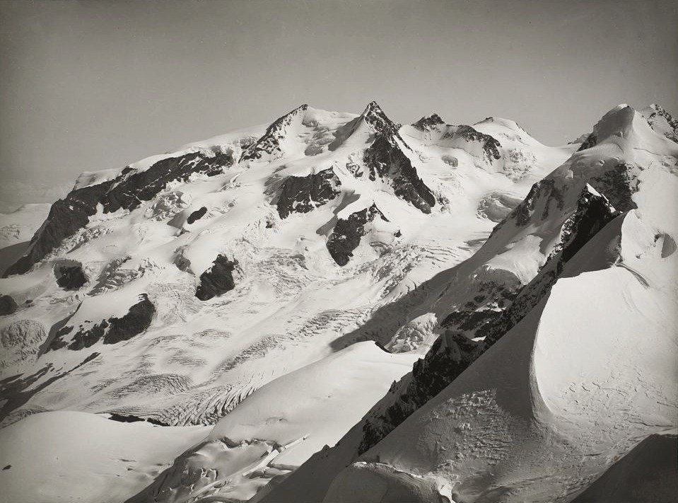Monte Rosa, Lyskamm, Castor, par Vittorio Sella en 1885