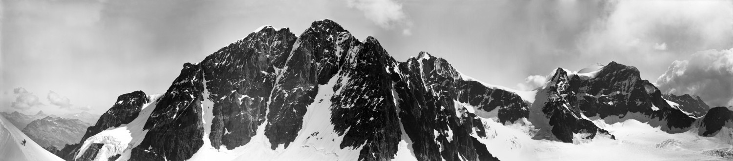 Piz Roseg, Piz Bernina, Crast Aguzza, Piz Zupo par Vittorio Sella en 1886