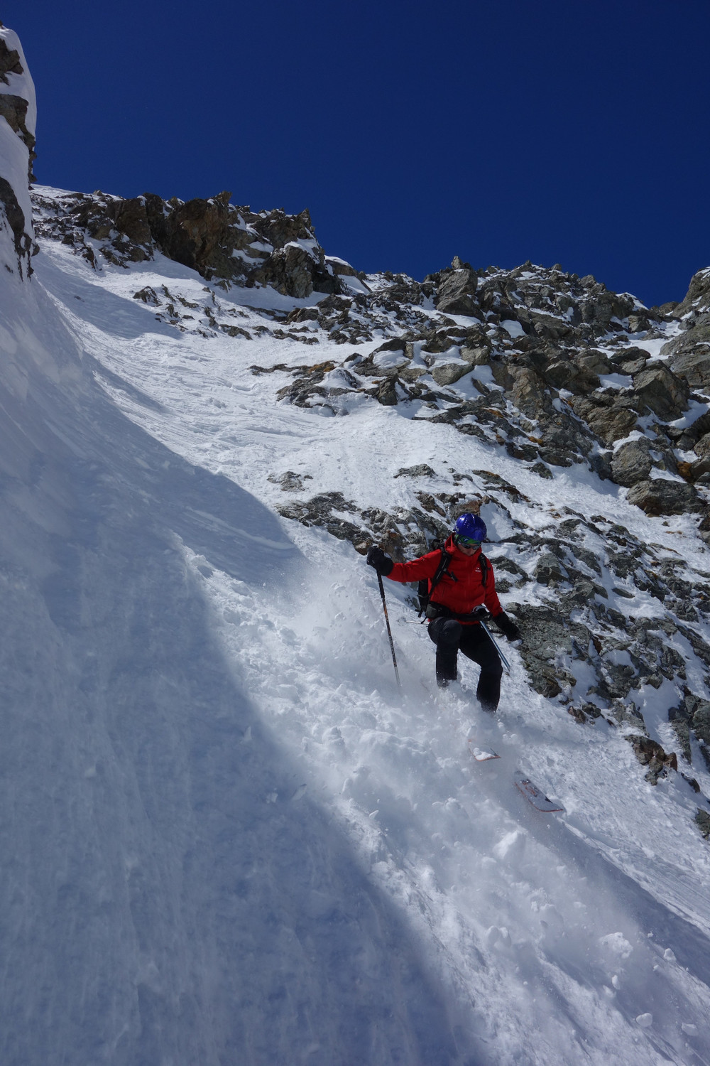Après le goulet sommital, on peut enfin tourner !