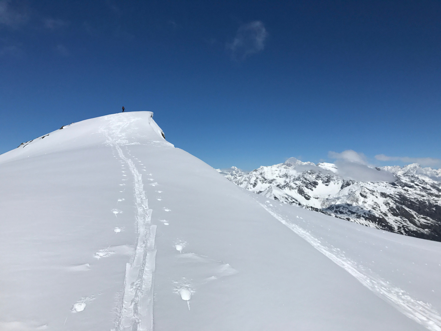 arrivée au sommet