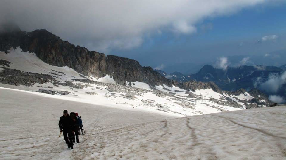 Traversée du glacier