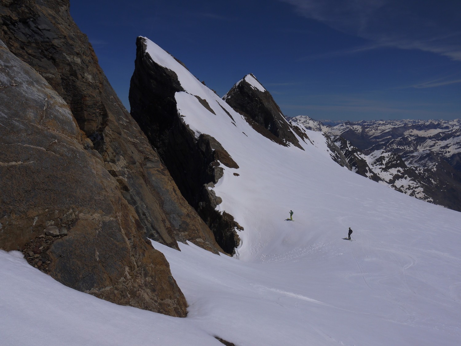 au pied du couloir de Gaube