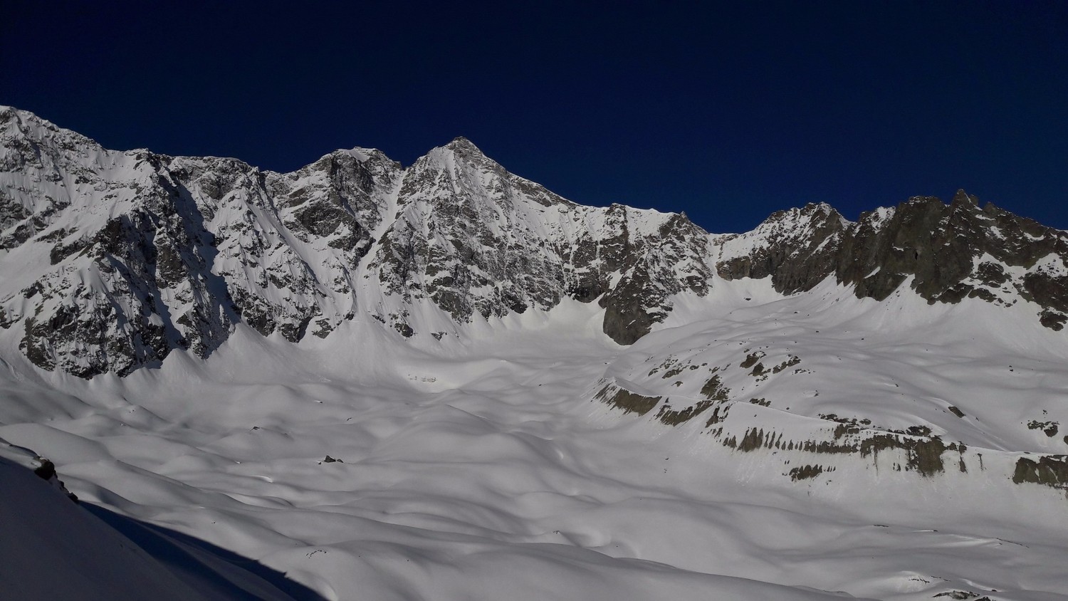 Le Pic de Neige Cordier et le glacier d'Arsine