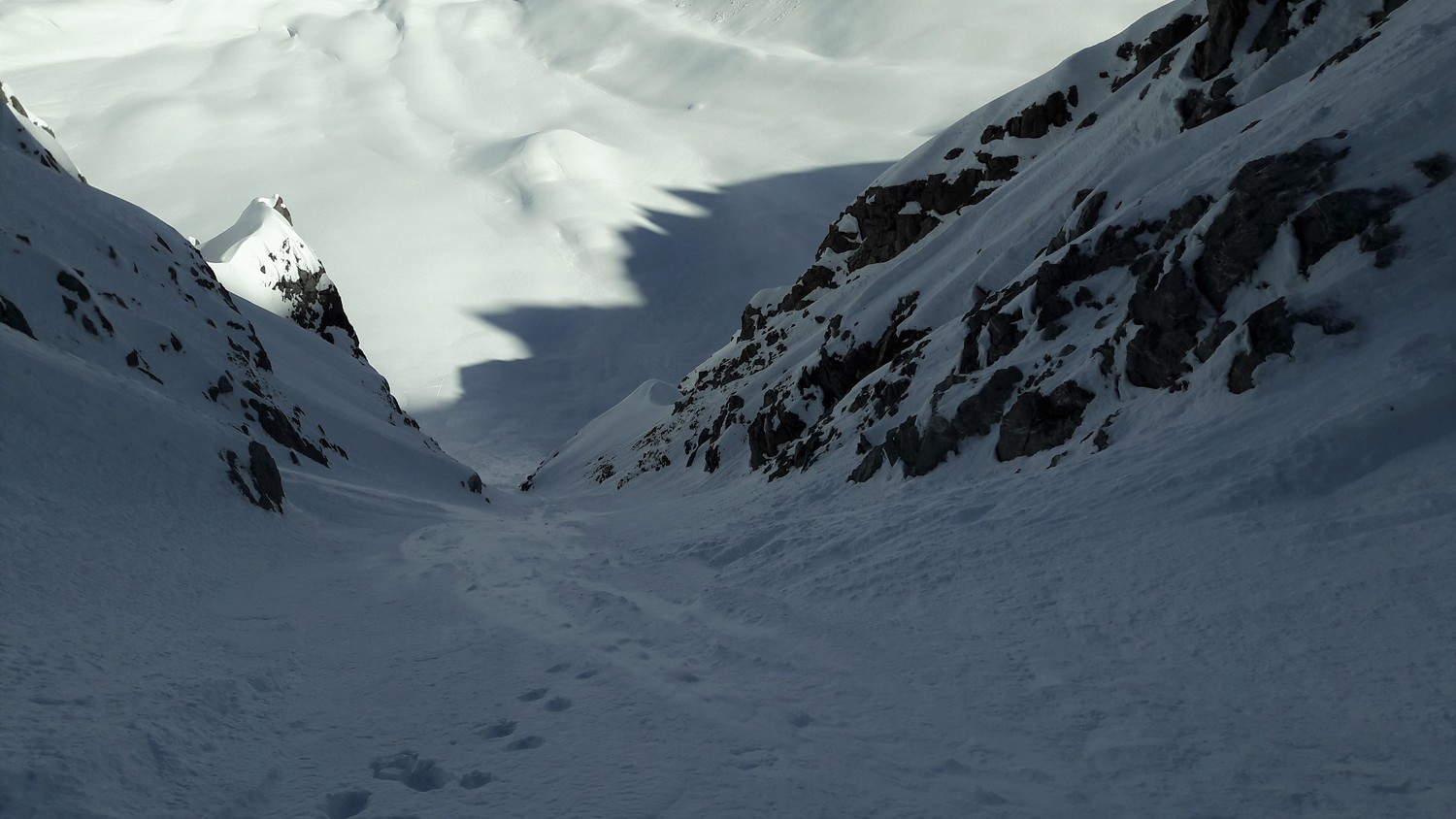 La fin du premier tiers du couloir