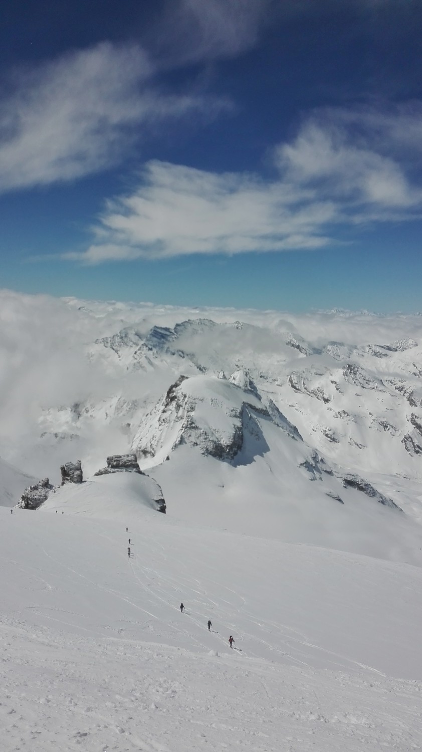 Le Ciarforon depuis la pente sommitale