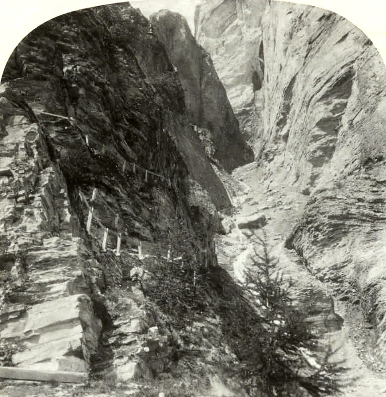 Passage de la Gemmi, par Gabler en 1885