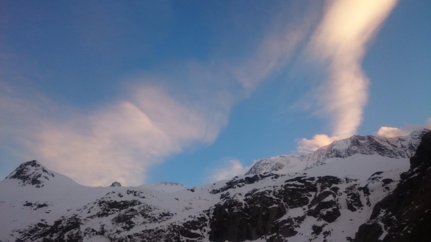 Tramonto sopra la Weissmies