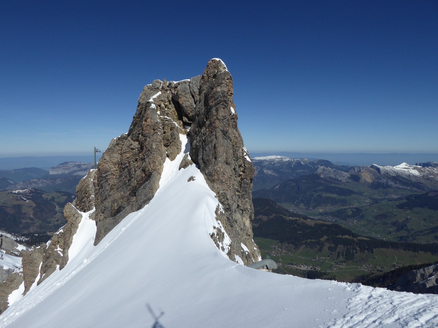 Gde Torchère, vue du col NW(2500m) de la gde Balmaz