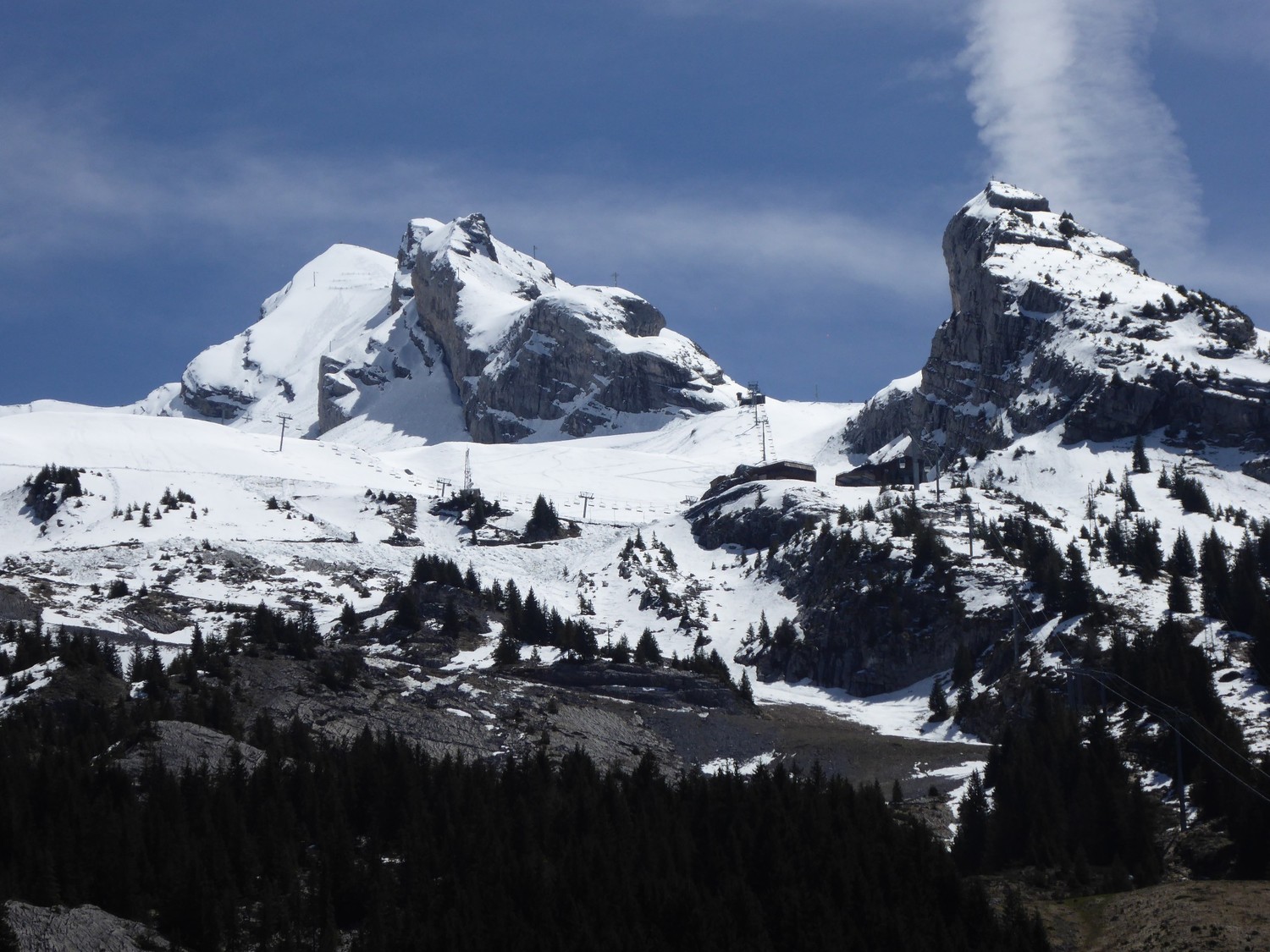 combe dela Balme- face N de la gde Balmaz- vue depuis Chenons