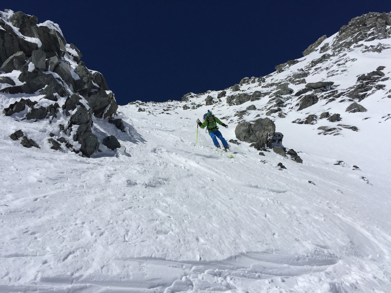 Sylvain dans le haut de la facette