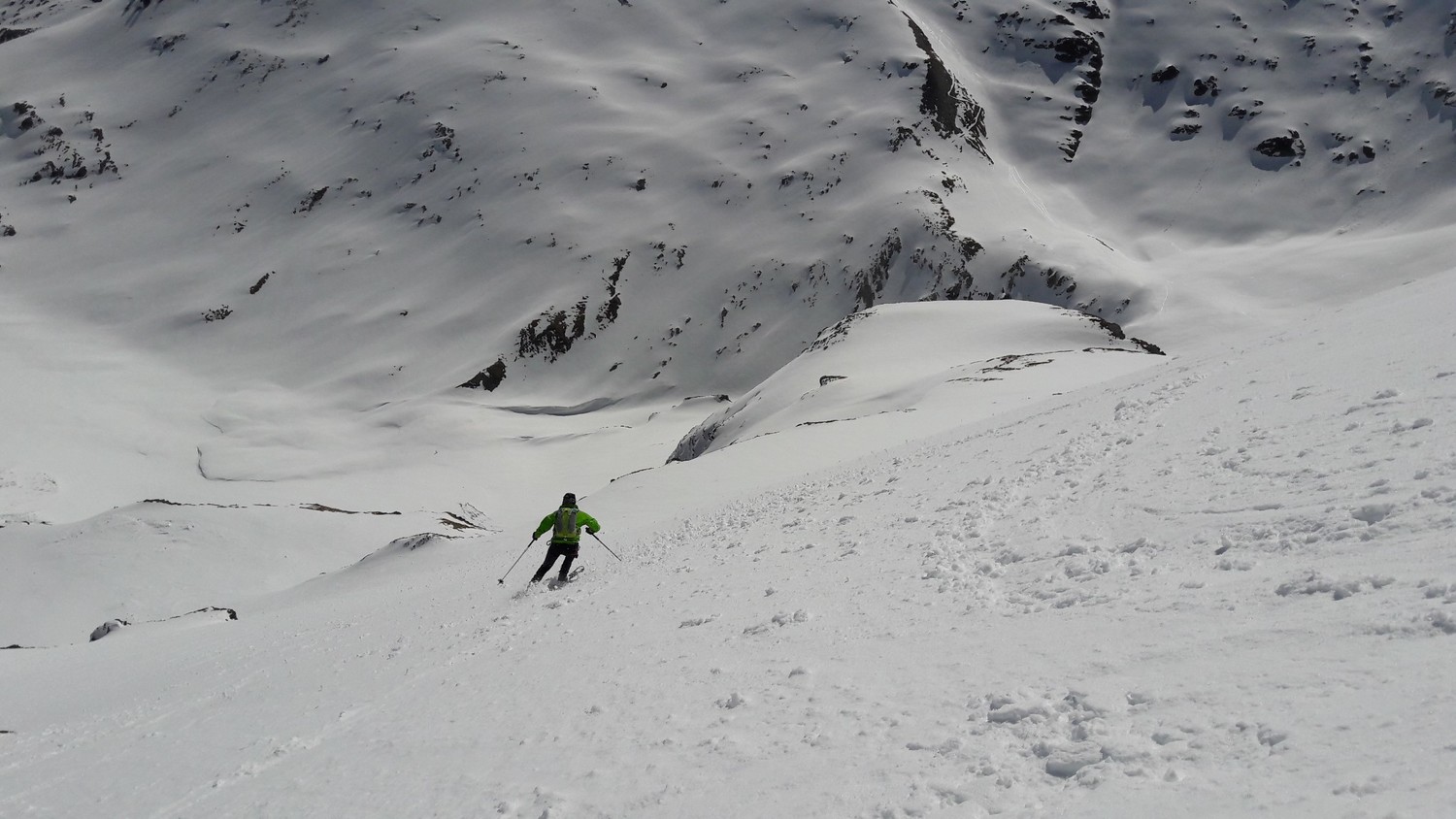 Arnaud, en contre bas le Lac du Vieux Emosson