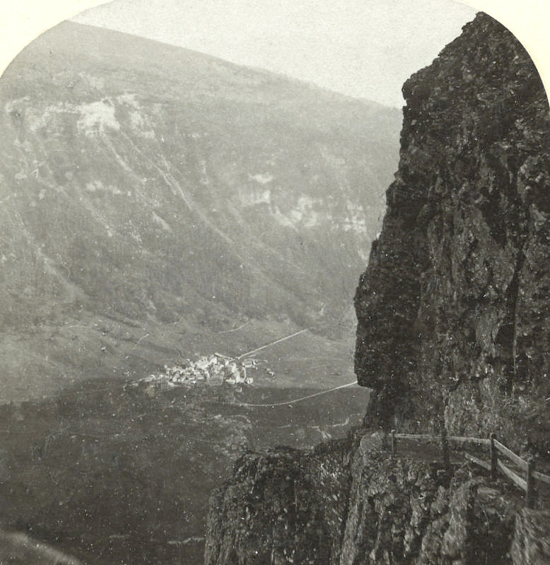 Passage de la Gemmi, Loeche les Bains, par Gabler en 1885
