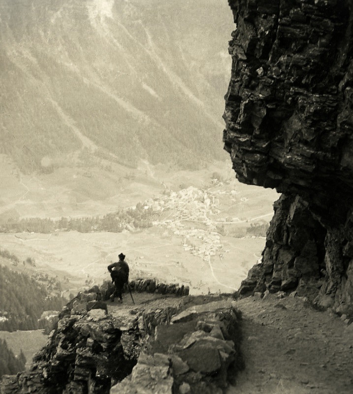Passage de la Gemmi, Loeche les Bains, par NPG en 1906