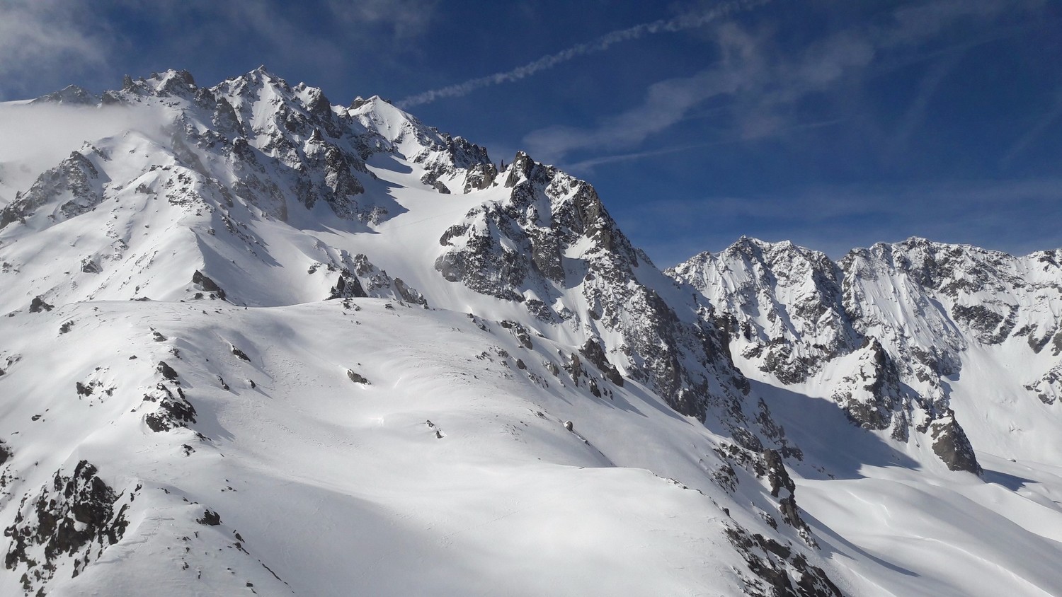 L'Agneau Blanc et les glaciers de sa face N