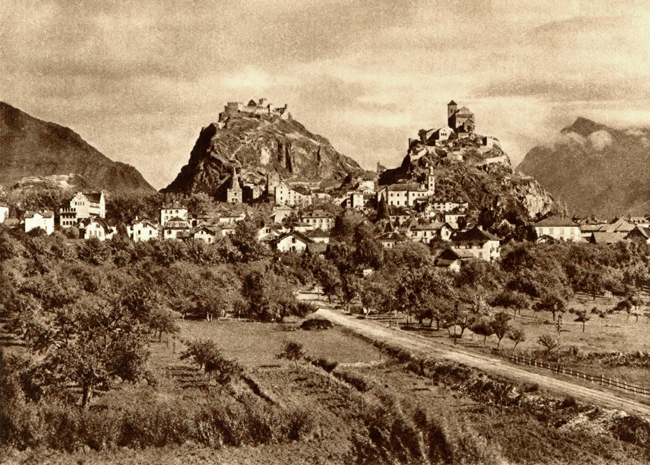 Sion, vallée du Rhône, par Gaberell