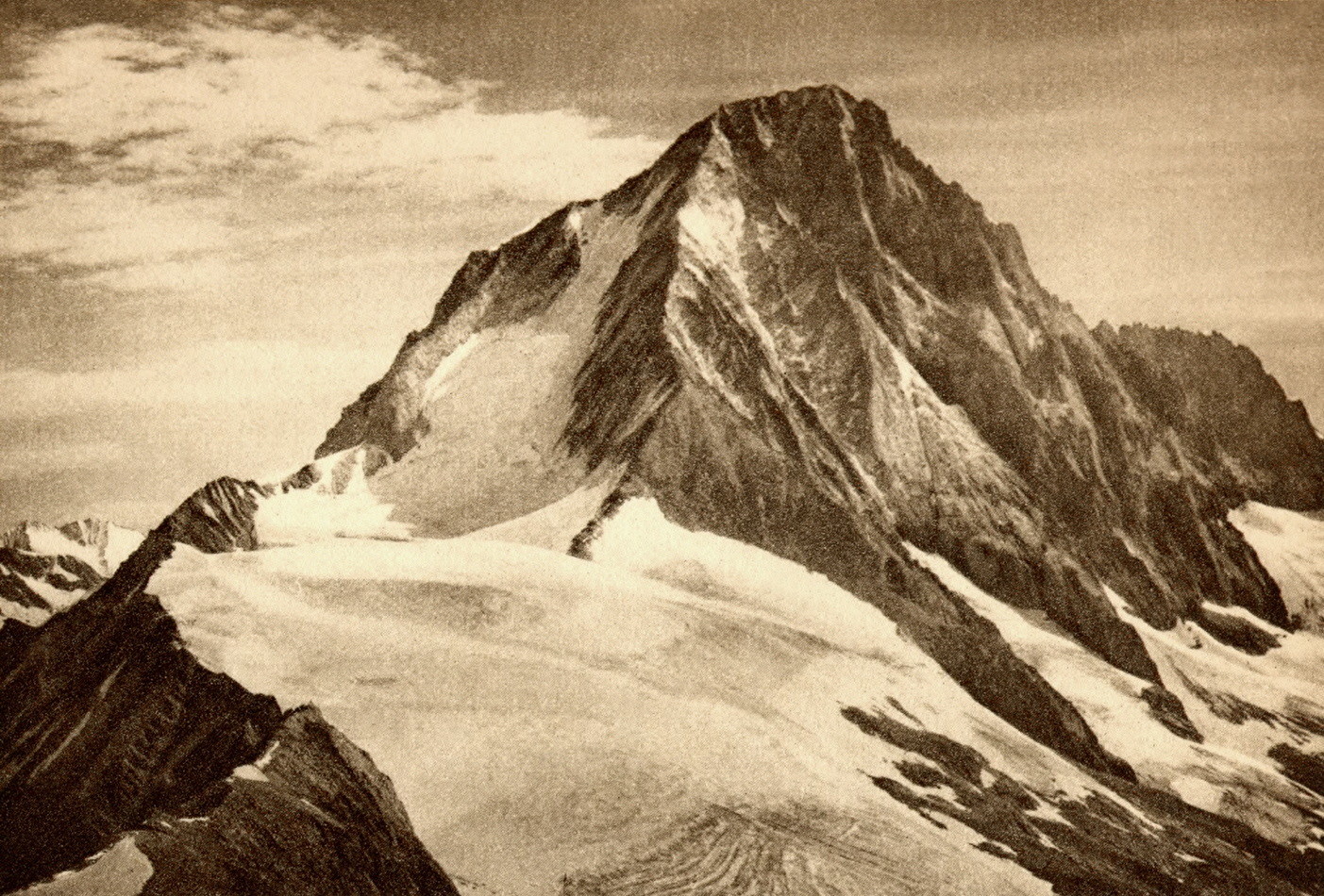 Bietschhorn et Wylerhorn par Gyger