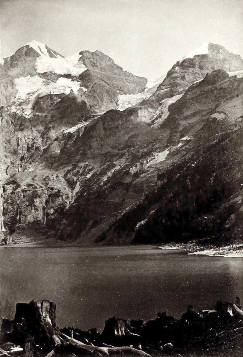 Blümlisalp, Öschienen See par Ernest Edwards, 1866