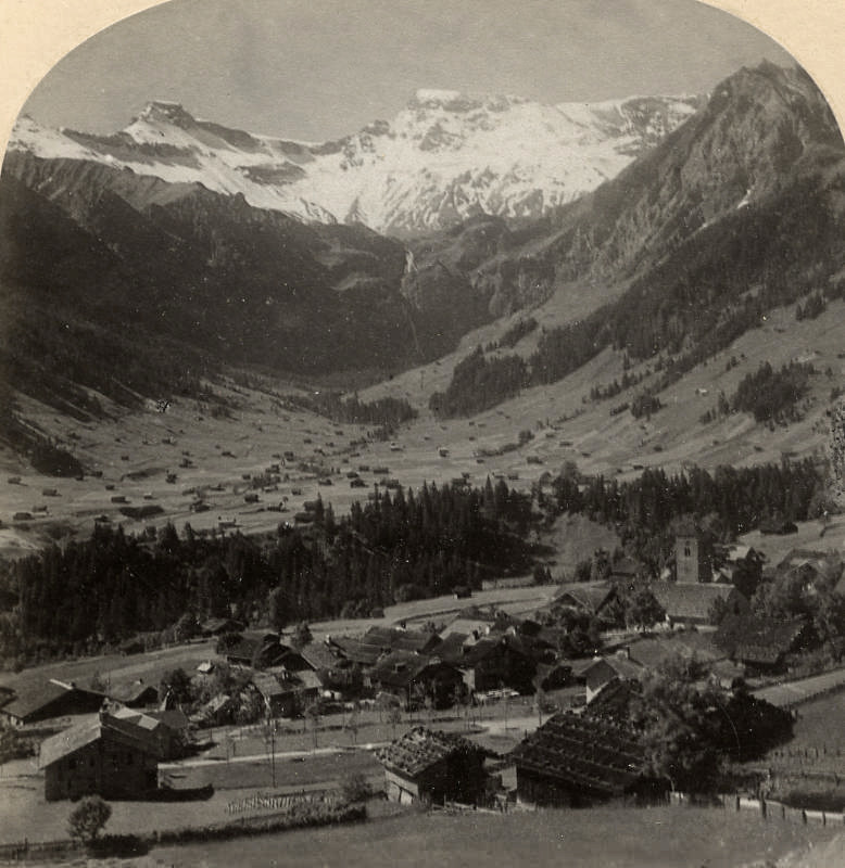 Wildstrubel vu d'Adelboden par Gabler 1885