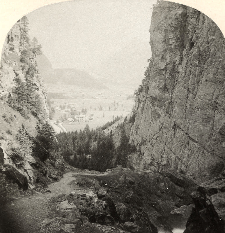 Cascade de Kander vallee de Gastern par Gabler 1885