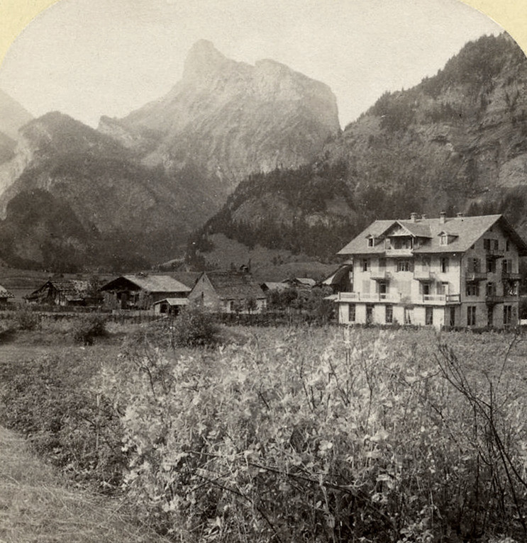 Kandersteg Hotel Victoria, par Gabler en 1885