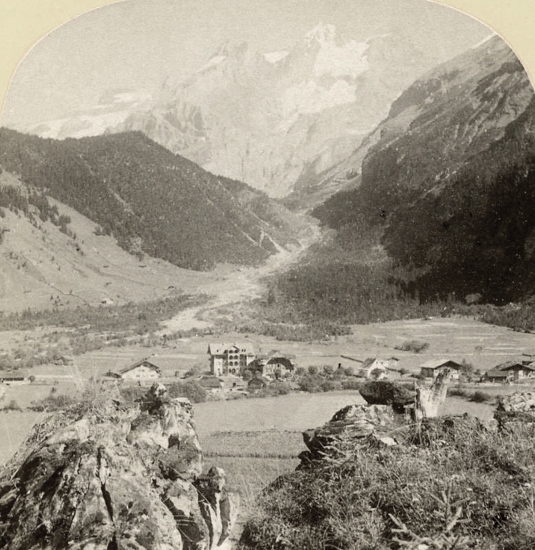 Kandersteg et Blümlisalp par Gabler en 1885