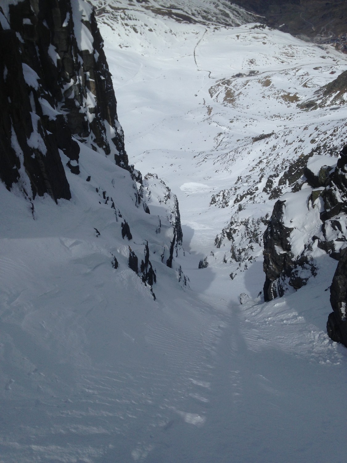 1ère partie du couloir après le passage des rochers