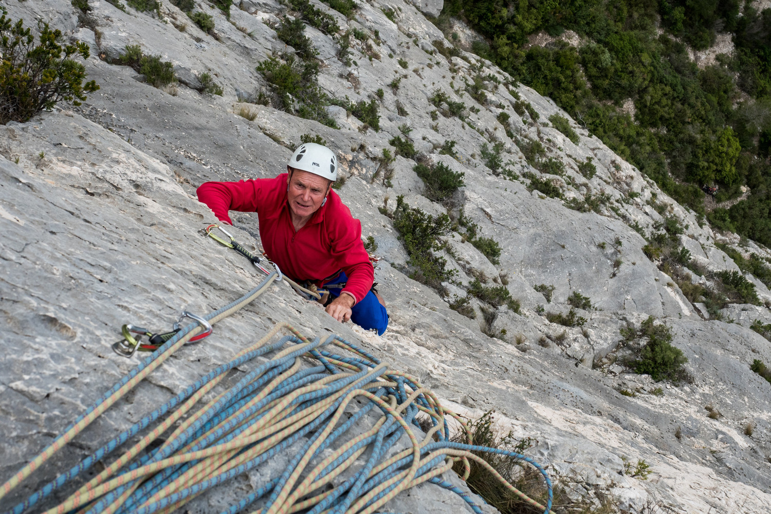 Christian dans les dalles des Troubadours