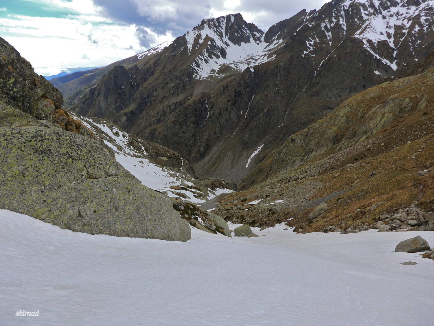 Prometteuse la descente dans le Vallon d'Autier.