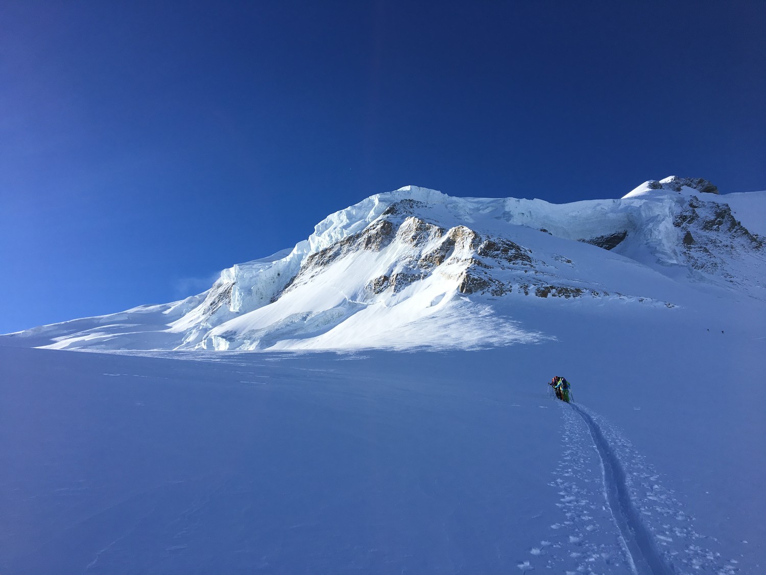 Couloir du Gardien en vu. Beau pour le moment.