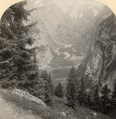 Gasternthal vue du chemin de la Gemmi, par Gabler 1885 Gasternthal vue du chemin de la Gemmi, par Gabler 1885