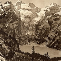 Lac d'Öschinen et Blümlisalphorn par Gyger