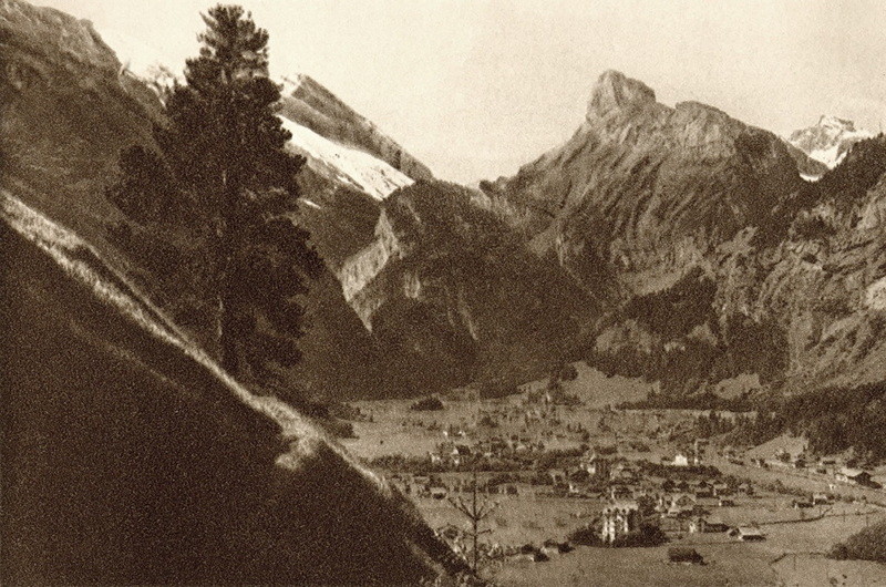 Kandersteg, vue vers la Gemmi par Gyger