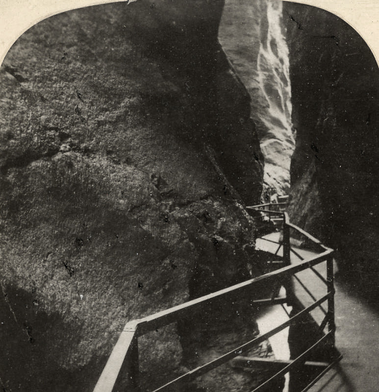 Gorge de l'Aar par Gabler en 1885