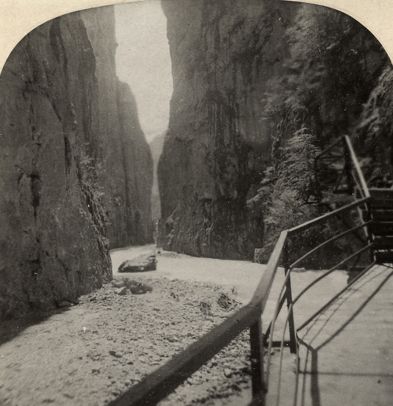 Gorge de l'Aar par Gabler en 1885
