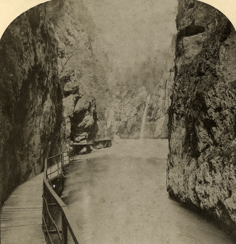 Gorge de l'Aar par Gabler en 1885